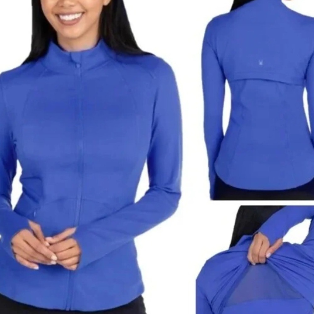 Spyder Active Women's Yoga Jacket Blue Size Medium - Picture 10 of 10